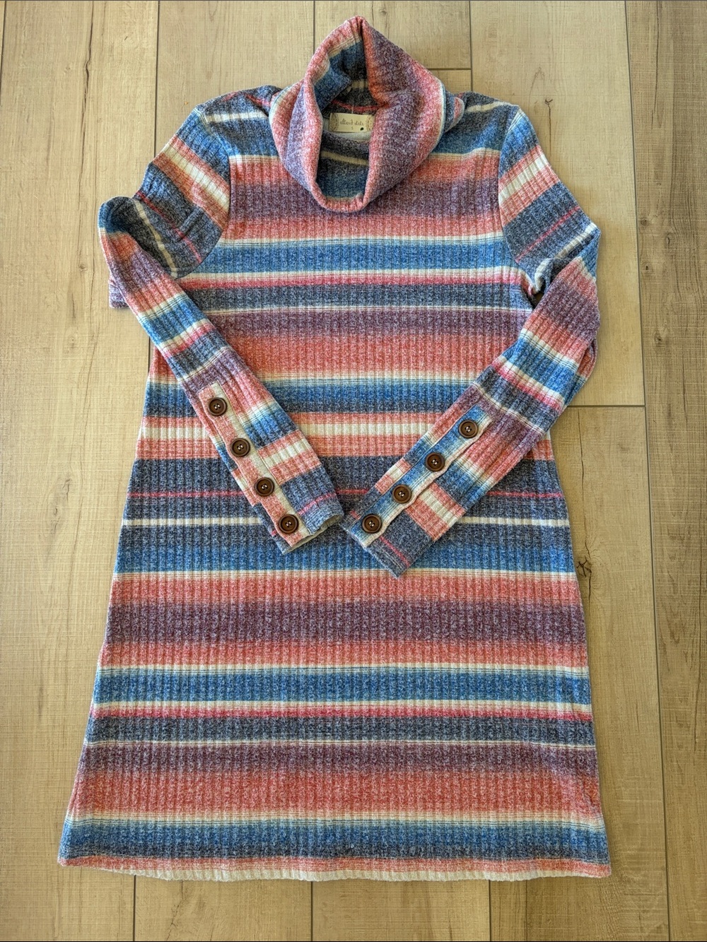 Altar'd State Multicolor Striped Sweater Dress